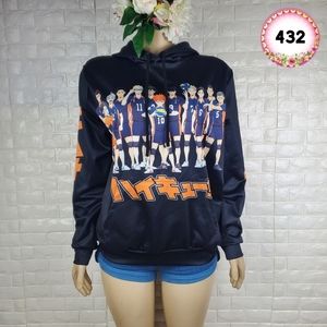 haikyu small black hoodie sweatshirt  ( 5 for $20 )